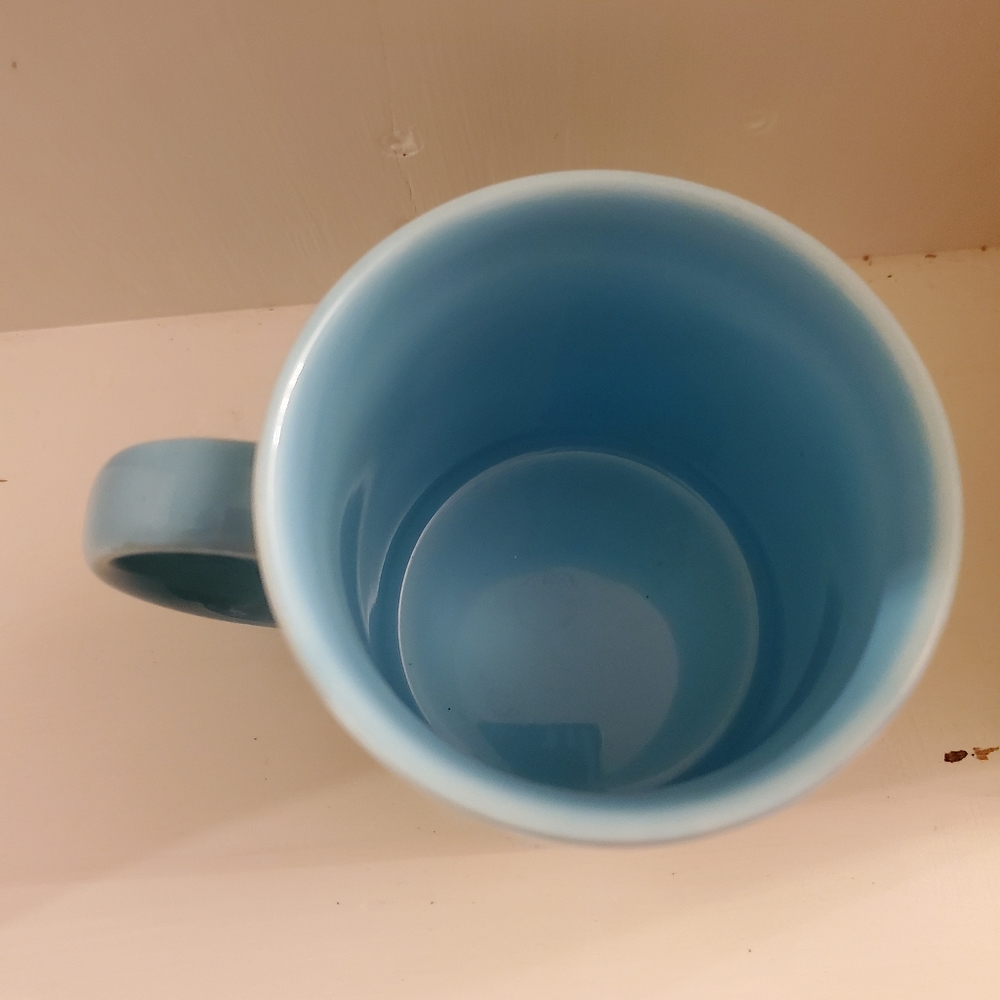 Wizard of Oz mug coffe cup lion Dorothy tin man scarecrow blue - Picture 5 of 8